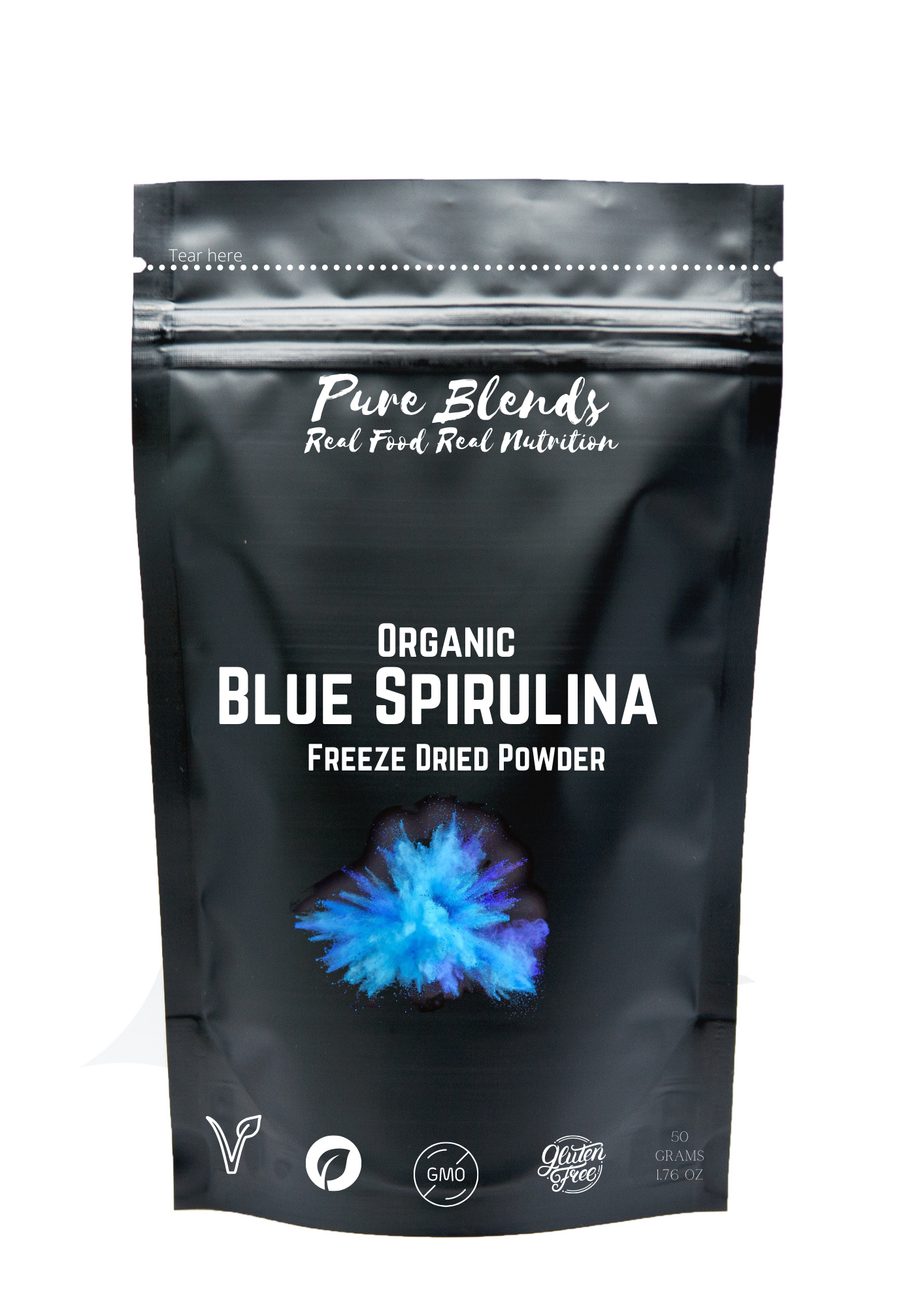 Organic blue spirulina outlet powder