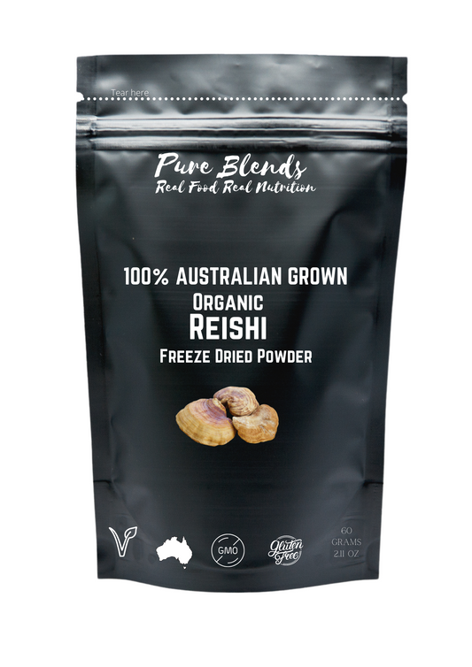 100% Australian Grown Reishi Mushroom Freeze Dried Powder