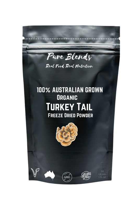 100% Australian Grown Turkey Tail Mushroom Freeze Dried Powder